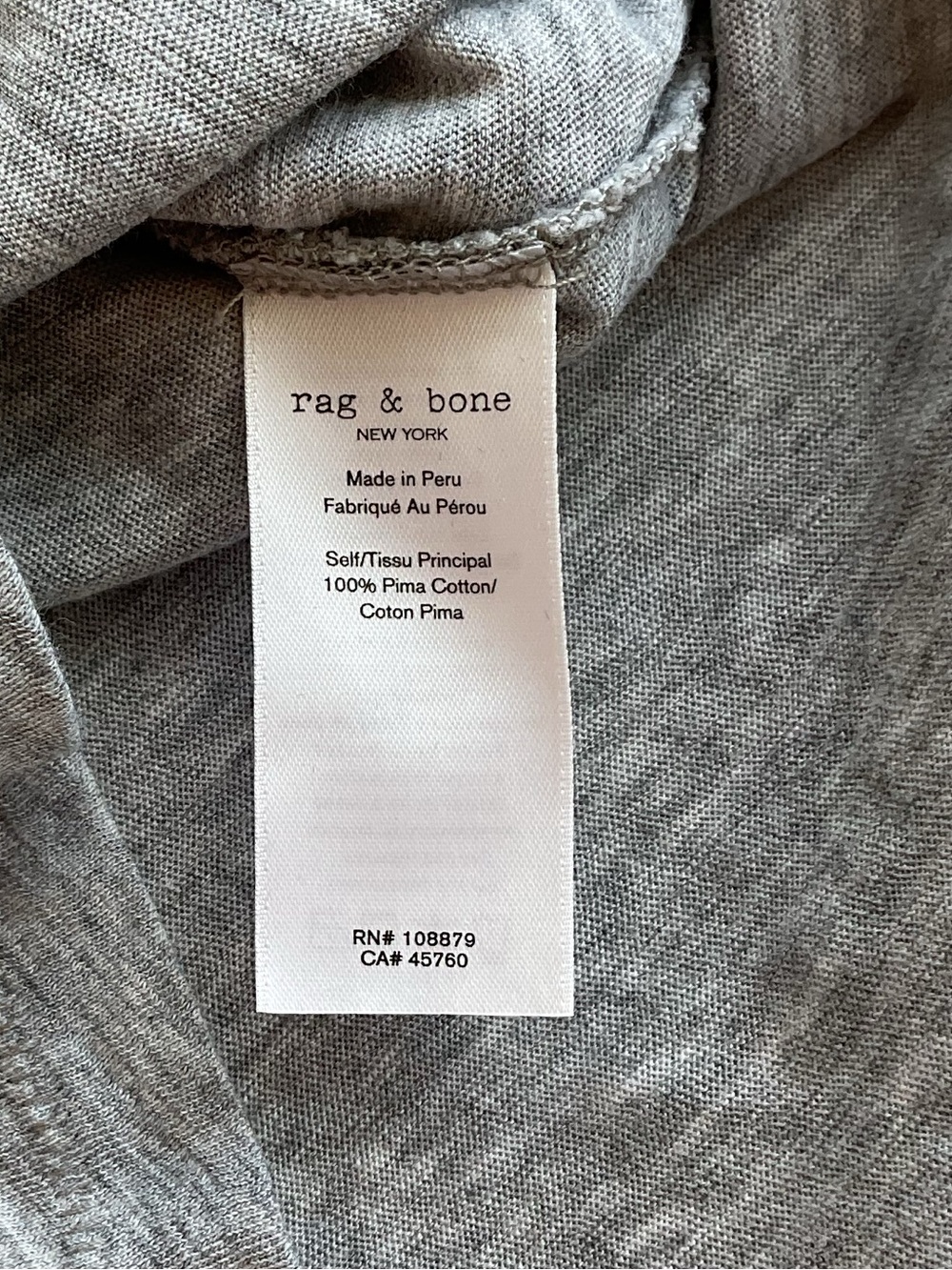 rag & bone women’s Slub Logo Tee - Picture 5 of 7